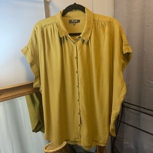 Madewell Central Drapey Shirt Olive